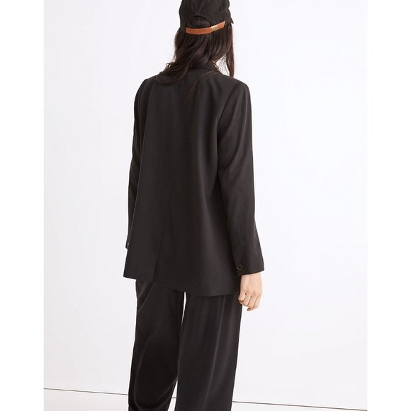 Madewell NH328 Drapeweave Caldwell Double-Breasted Blazer, Medium - Picture 2 of 5